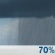 This Afternoon: Rain showers likely. Mostly cloudy. High near 48, with temperatures falling to around 46 in the afternoon. South wind around 7 mph. Chance of precipitation is 70%. New rainfall amounts less than a tenth of an inch possible. This Afternoon: Rain Showers Likely