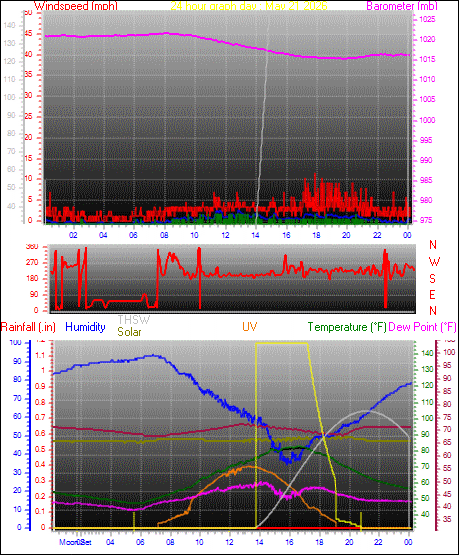 24 Hour Graph for Day 21