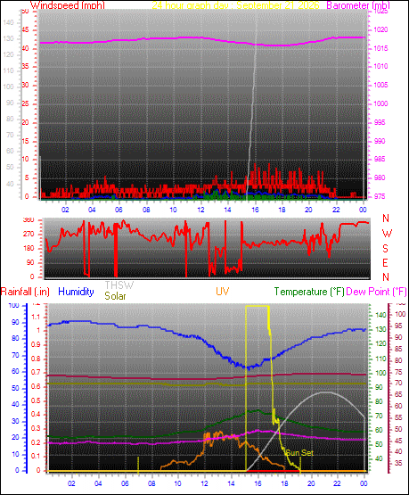 24 Hour Graph for Day 21