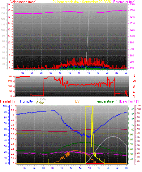 24 Hour Graph for Day 22