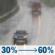 Tuesday: Rain likely. Cloudy. High near 63, with temperatures falling to around 61 in the afternoon. South southeast wind 2 to 10 mph, with gusts as high as 20 mph. Chance of precipitation is 60%. Tuesday: Light Rain Likely