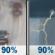 Tuesday: Rain before 4pm, then showers and thunderstorms. Cloudy, with a high near 43. Tuesday: Rain then Showers And Thunderstorms