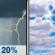 Saturday: Slight Chance Showers And Thunderstorms then Mostly Cloudy